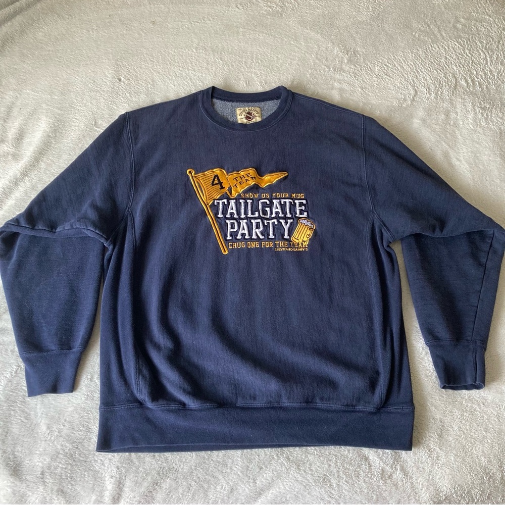 Vintage 90's Steve & Barry's Tailgate Party Sweatshirt XL